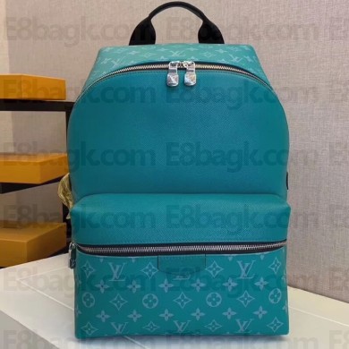 Louis Vuitton Monogram Canvas and Taiga Leather Discovery Backpack PM Bag M30227 Green 2019