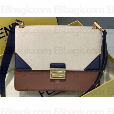 Fendi Leather Kan U Medium Bag Multicolor Canvas 2019