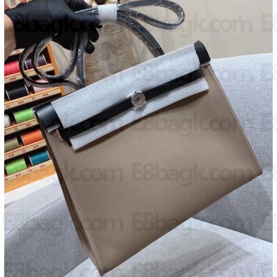 Hermes Herbag Zip 31 Bag in Original Quality Black/Camel