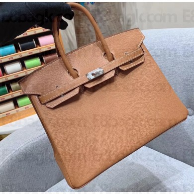 Hermes Birkin 25cm Bag in Original Epsom Leather Brown