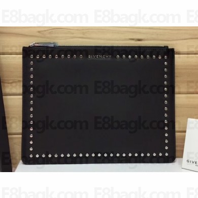 Givenchy Calfskin Large Pouch Clutch Bag 20