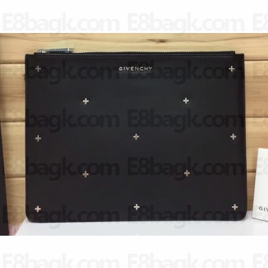 Givenchy Calfskin Large Pouch Clutch Bag 21