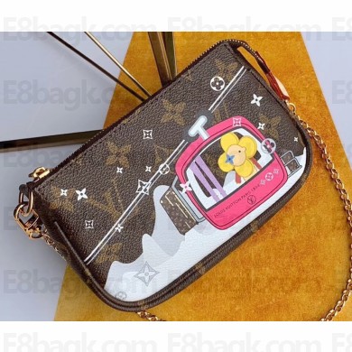 Louis Vuitton Monogram Canvas Mini Pochette Accessoires Bag Print