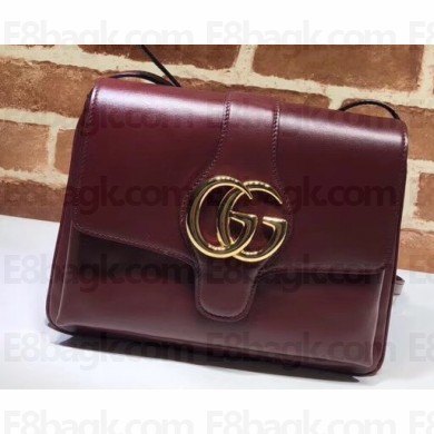 Gucci Leather Arli Medium Shoulder Bag 550126 Burgundy 2019