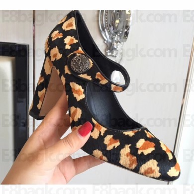 Dolce & Gabbana Leopard Print Pony Hair Pumps 02 2019