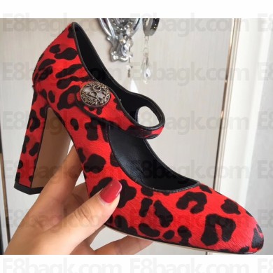 Dolce & Gabbana Leopard Print Pony Hair Pumps 04 2019