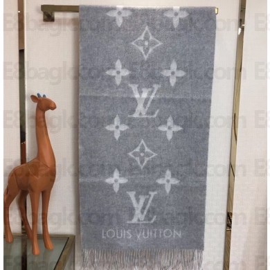 Louis Vuitton Reykjavik Scarf 185x45cm Gray