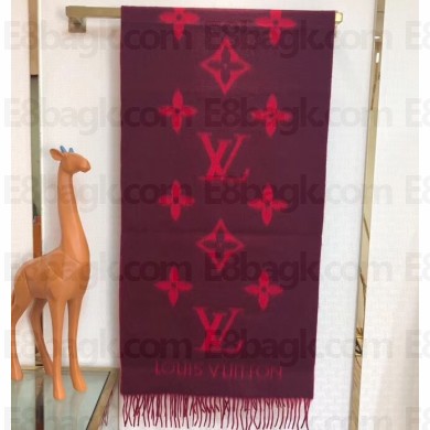 Louis Vuitton Reykjavik Scarf 185x45cm M75505 Cherry