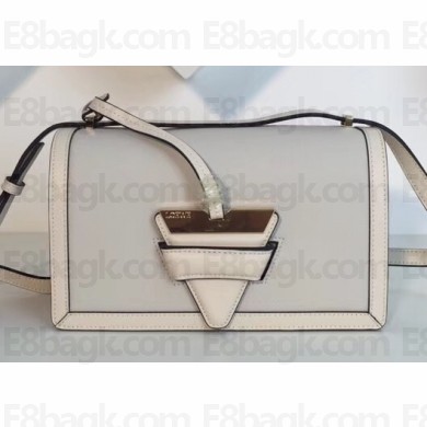 Loewe Bolso Barcelona Bag Grained Pale Gray/White
