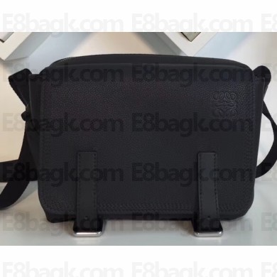 Loewe Soft Grained Calf Military Messenger XS Bag Black