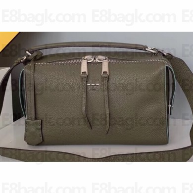 Fendi Leather Lei Selleria Bag Olive Green