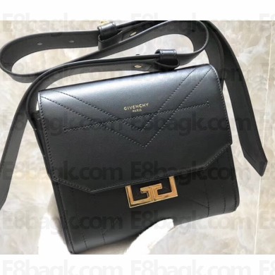 Givenchy Small Eden Messenger Bag in Smooth Leather Black 2019