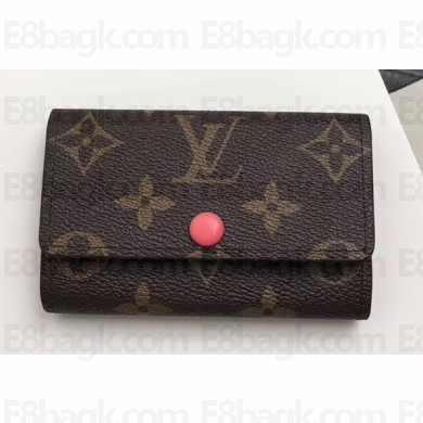 Louis Vuitton 6 Key Holder Monogram Canvas Peach