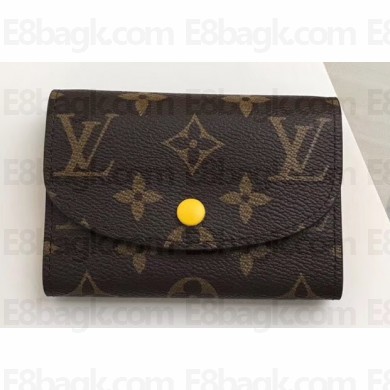 Louis Vuitton Rosalie Coin Purse Monogram Canvas Yellow