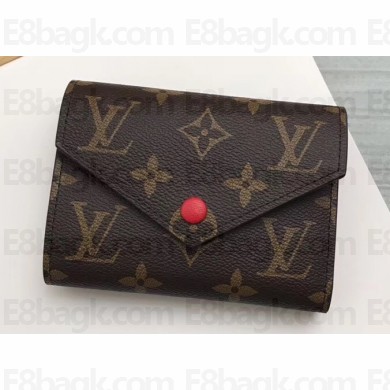 Louis Vuitton Victorine Wallet Monogram Canvas Red