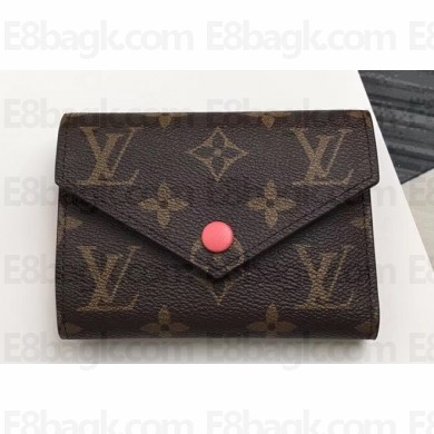 Louis Vuitton Victorine Wallet Monogram Canvas Peach