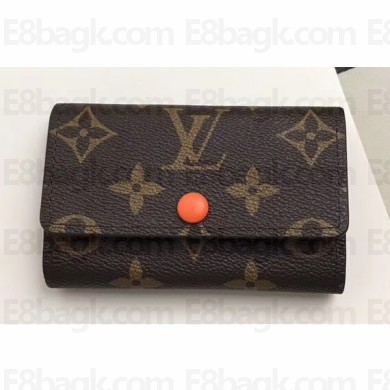 Louis Vuitton 6 Key Holder Monogram Canvas Orange