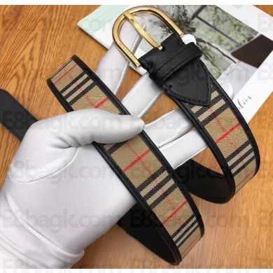 Burberry Width 3.5cm Leather Belt BUR20