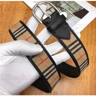 Burberry Width 3.5cm Leather Belt BUR21