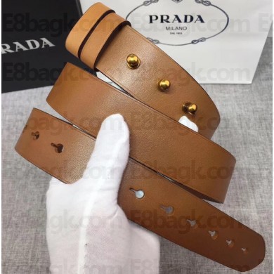 Prada Width 3.8cm Leather Belt P10