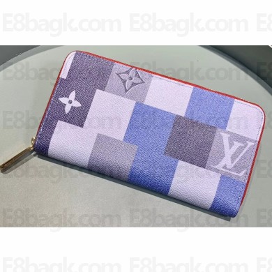 Louis Vuitton Zippy Wallet Damier Blue