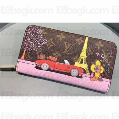 Louis Vuitton Zippy Wallet Monogram Canvas Car Print