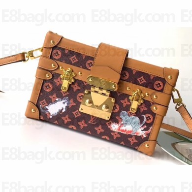 Louis Vuitton Petite Malle Bag Catogram Brown 2019