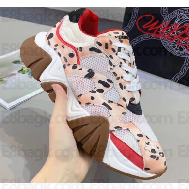 Versace Squalo Women/Men Sneakers White/Nude Pink 2019