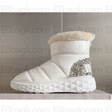 Jimmy Choo  Xan Black Nappa Leather Boots white 1105-2024