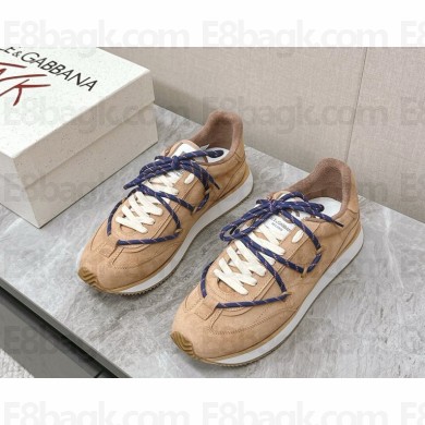 Dolce & Gabbana men's Sneakers Suede Leather Calfskin  1105-03-2024