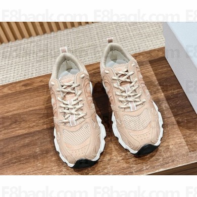 Dior Chrono Sneaker pink Mesh and Suede Calfskin 1105-2024
