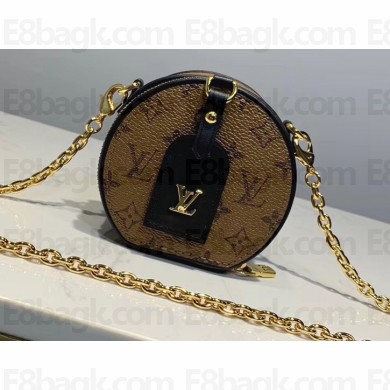 Louis Vuitton Petite Boite Chapeau Necklace M68577 Monogram Reverse Canvas 2019