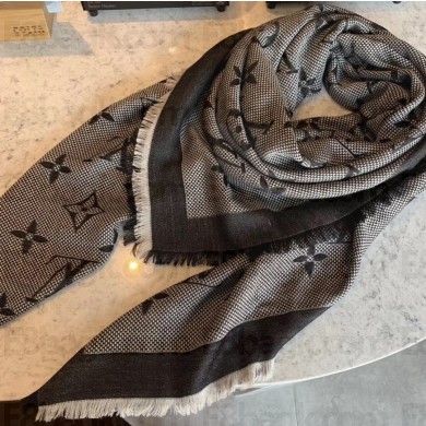 Louis Vuitton Neo Natté Monogram Shawl Scarf 140x140cm M73677 2019