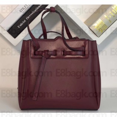 Loewe Boxcalf Lazo Mini Bag Burgundy 2019