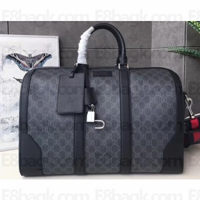 Gucci GG Black Carry-on Duffle Bag 474131