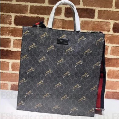 Gucci GG Supreme Tote Bag 495559 Tiger Print