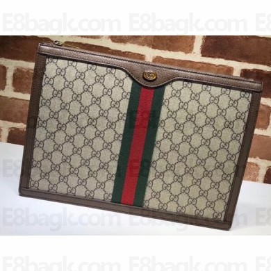 Gucci Web Ophidia GG Portfolio Clutch Bag 523359