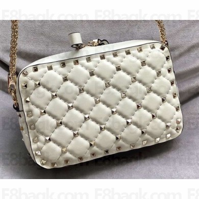 Valentino Rockstud Spike Camera Case Bag 0060 White