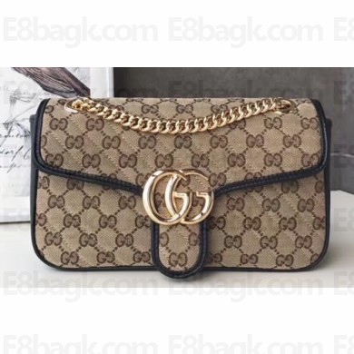Gucci GG Marmont Small Matelassé Shoulder Bag 443497 Diagonal GG Canvas