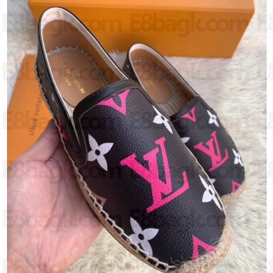 Louis Vuitton Monogram Espadrilles Black/Multicolor 2019