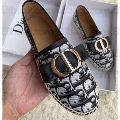 Dior Oblique CD Bow Espadrilles Black 2019