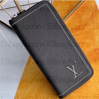 Louis Vuitton Taurillon leather Zippy Vertical Wallet M68228 Black