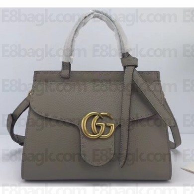 Gucci GG Marmont Mini Top Handle Bag 442622 Gray