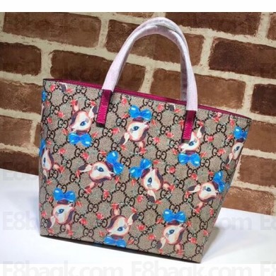 Gucci Children's GG Supreme Tote Bag 410812 Print 28
