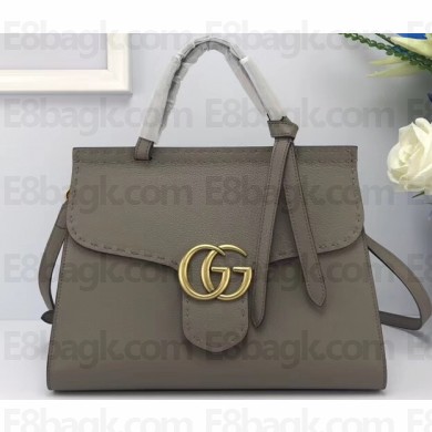 Gucci GG Marmont Small Top Handle Bag 421890 Gray
