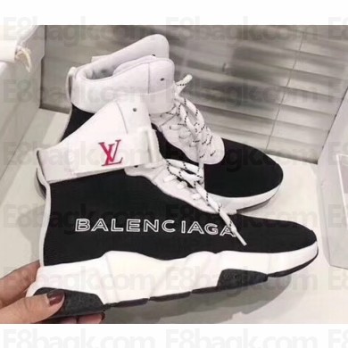Balenciaga x Louis Vuitton High-top Sneakers 02 2020
