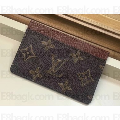 Louis Vuitton Card Holder Monogram Canvas M61733 Brown