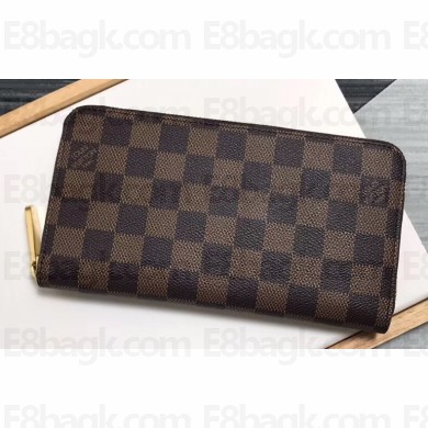 Louis Vuitton Zippy Wallet Damier Ebene Canvas N41661 Brown