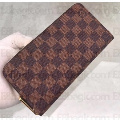 Louis Vuitton Zippy Wallet Damier Ebene Canvas N60046 Pink