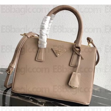 Prada Galleria Small Saffiano Leather Bag 1BA863 Nude